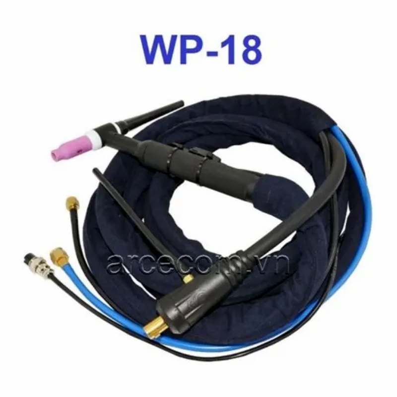 Súng TIG WP18 - 4m mát nước giắc 35x50 (theo máy TIG 315 P AC/DC) (mẫu mới 2021) Black Wolf