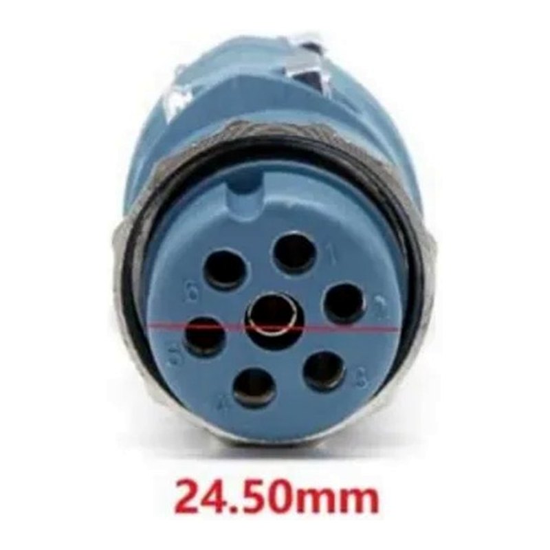 Giắc điều khiển 7 chân dùng cho máy Tig 400 J98 (giắc cái)